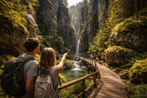 adršpach, sendstone rocks city