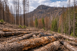 fire in bohemian switzerland