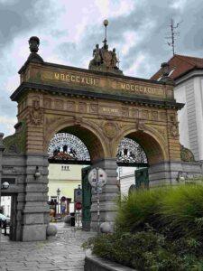 pilsner urquell entrance gate